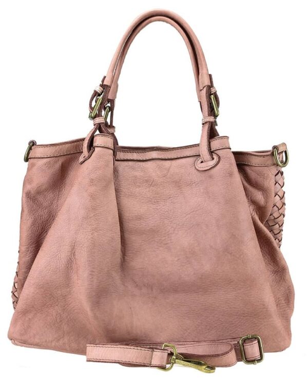 Bolsos italianos de piel trenzada