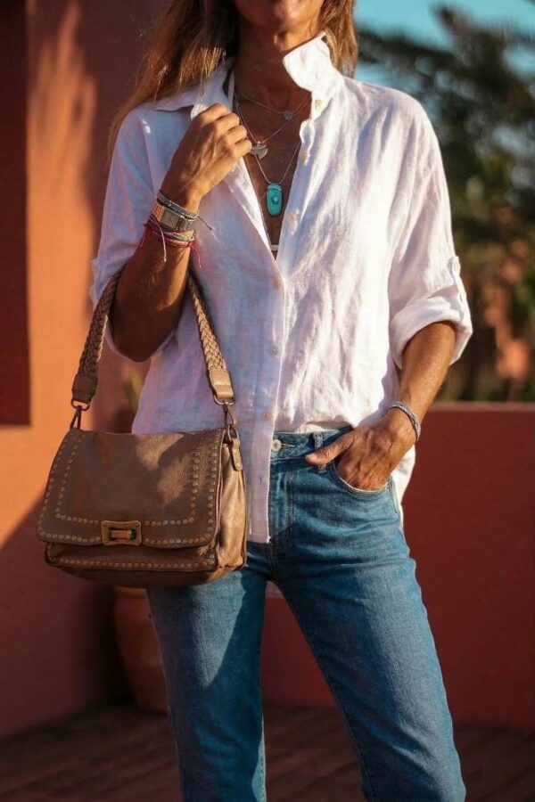 bolsos piel lavada vintage con modelo