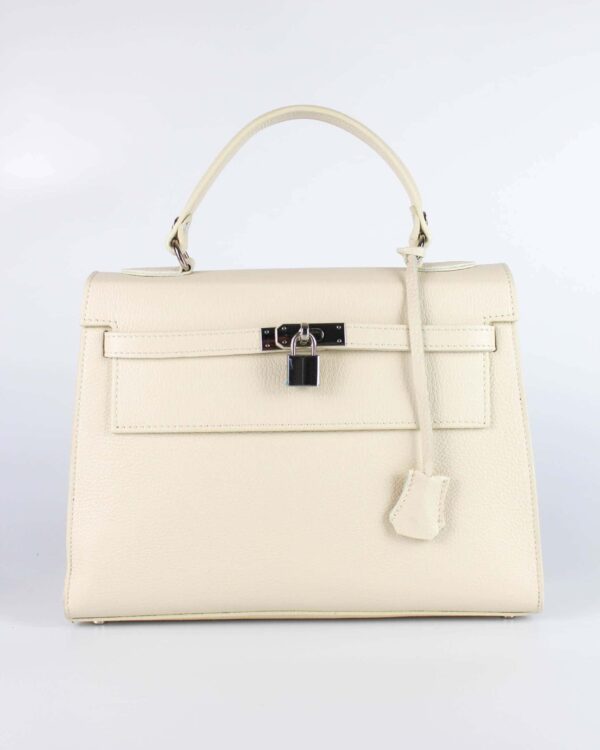 Bolso estructurado con candado de inspiración