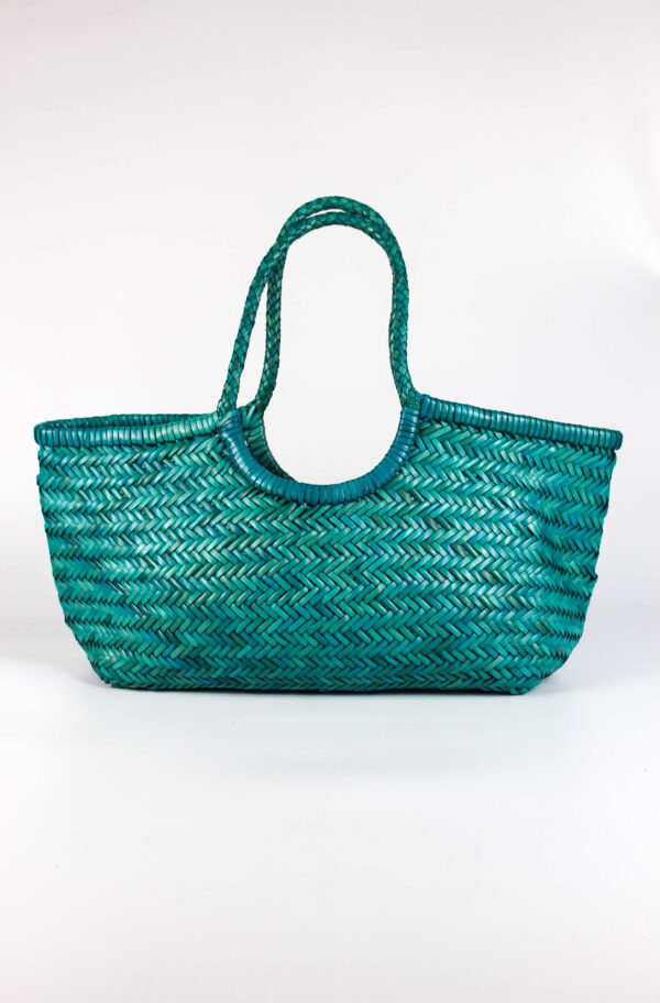 bolsos trenzados dragon color verde vista frontal