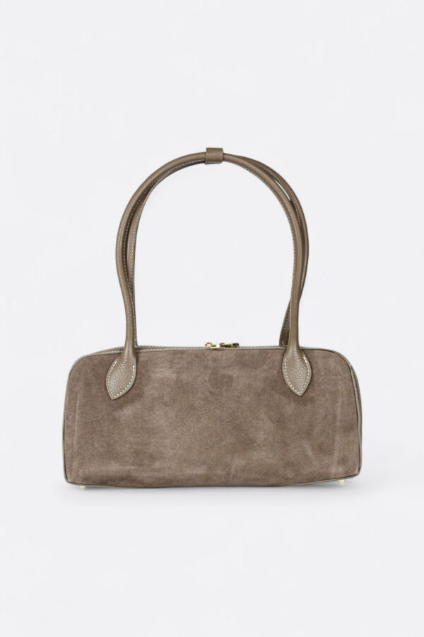 Bolso de hombro alargado de piel