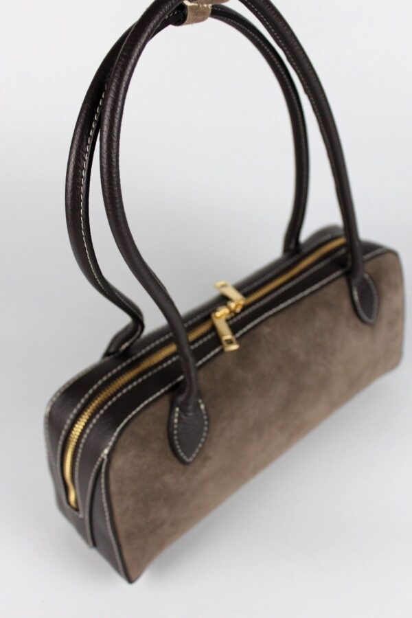Bolso bowling piel vista desde arriba