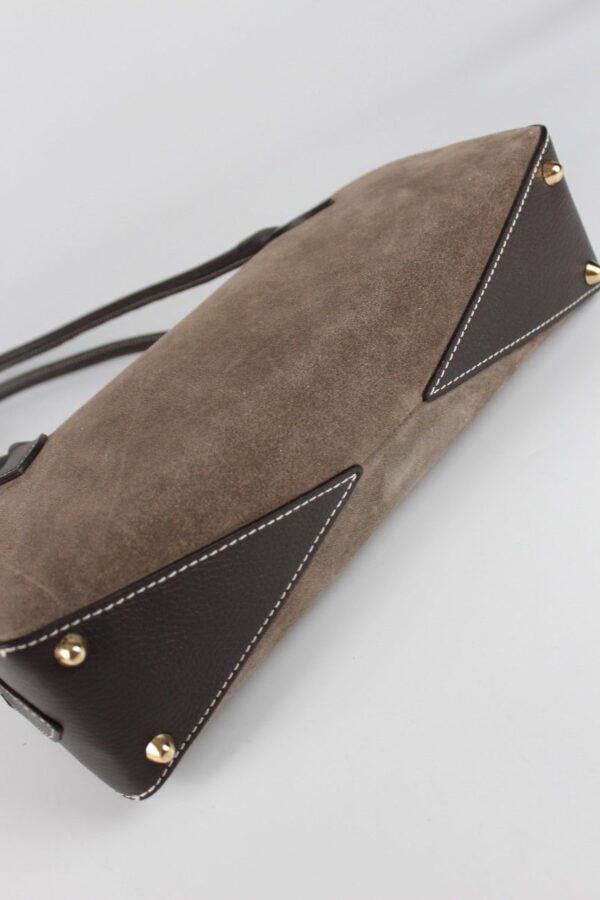 Bolso bowling piel detalle de la base